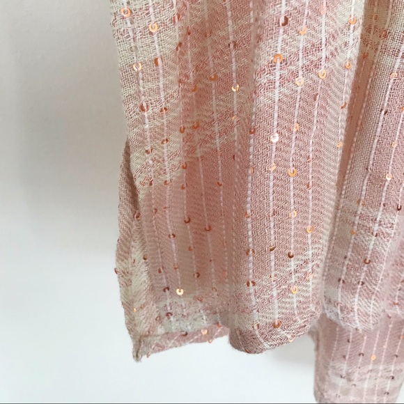 NWT Free People Sequin Pullover Flannel Tunic S - Picture 4 of 7